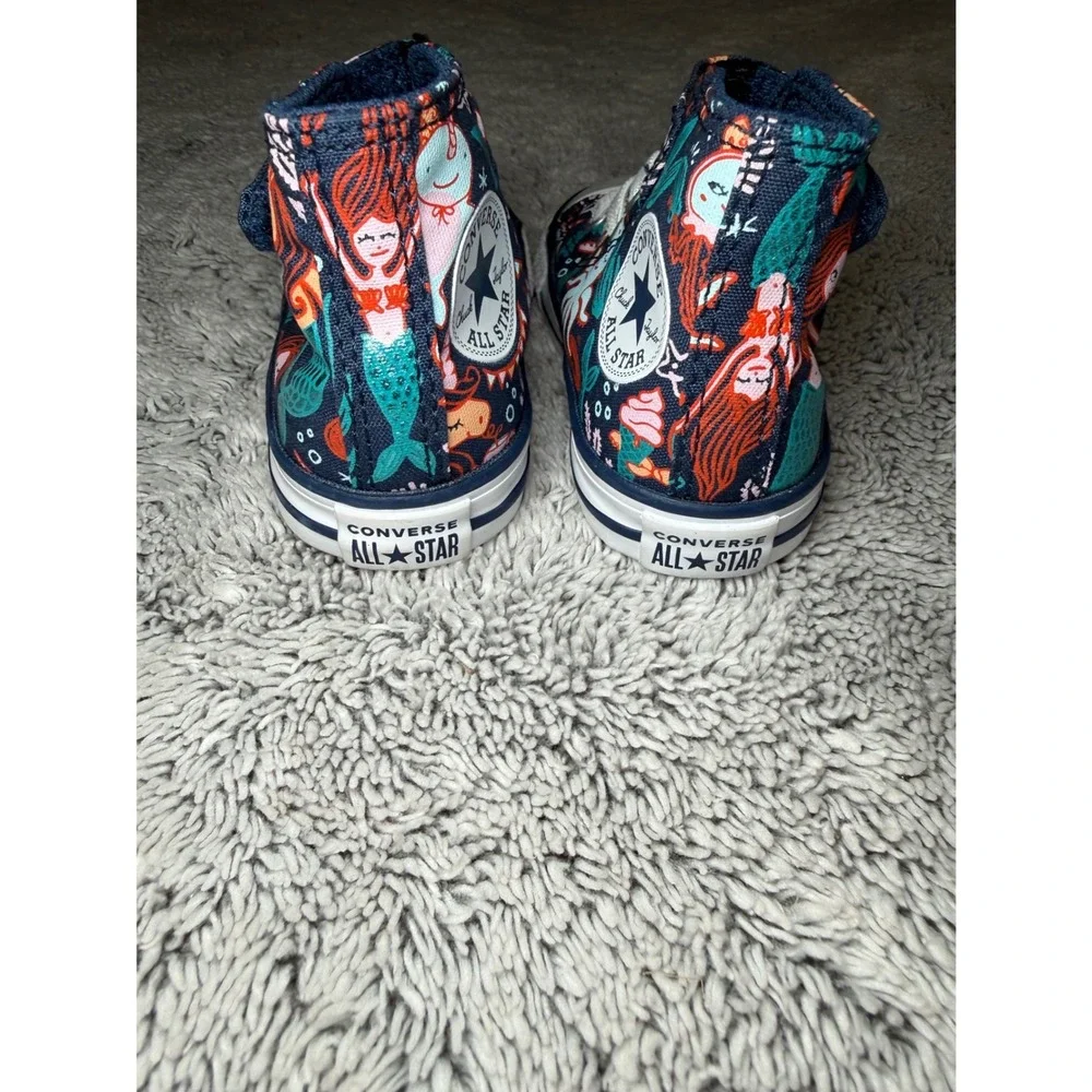 Converse‎ Chuck Taylor All Star Mermaid Ocean High Top Sneakers Infant Size 5
